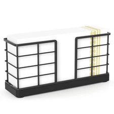 Wican Vertical Stance Bathroom Napkin Holder Takes Up Less Space for Small Gu...