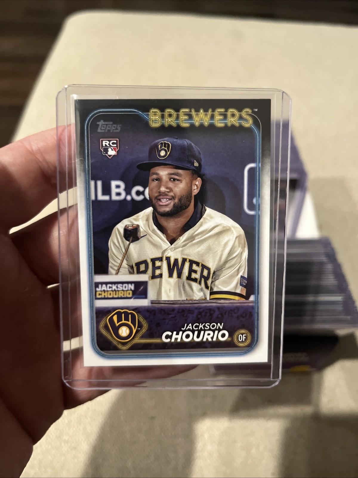2024 Topps Jackson Chourio Image Variation SP RC #698 Brewers Rookie