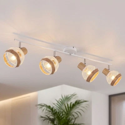 Käfig Leuchte Schlaf Zimmer Spot Strahler Leiste verstellbar Retro Decken Lampe - Bild 1 von 4