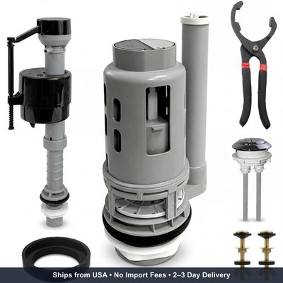 3-Inch Dual Flush Valve Replacement Kit;with Metal Tool & Bolts,Fits Glacier Bay