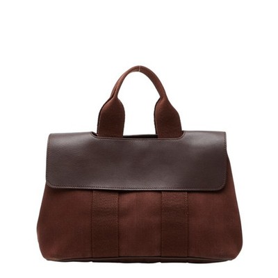 Hermes Hermès Valparaiso PM Handbag Tote Bag in Brown Toile Chevro