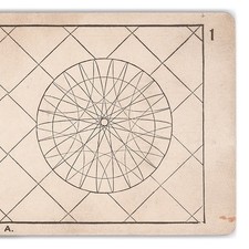 19th Century Vision Training Stereoview - Geometric Pattern - Same on Both Sides