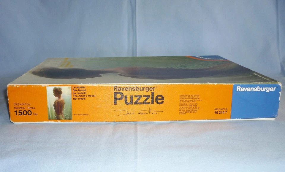 RAVENSBURGER 1000 T. David Hamilton Puzzle 'Das Modell', 1980, ungeöffnet, ungl. - Bild 4 von 4