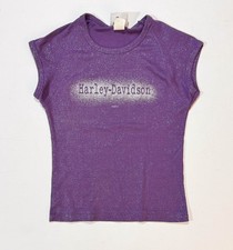 VTG Harley Davidson Y2K Gothic Baby Tee Women Size S Tattoo Ace Affliction Style