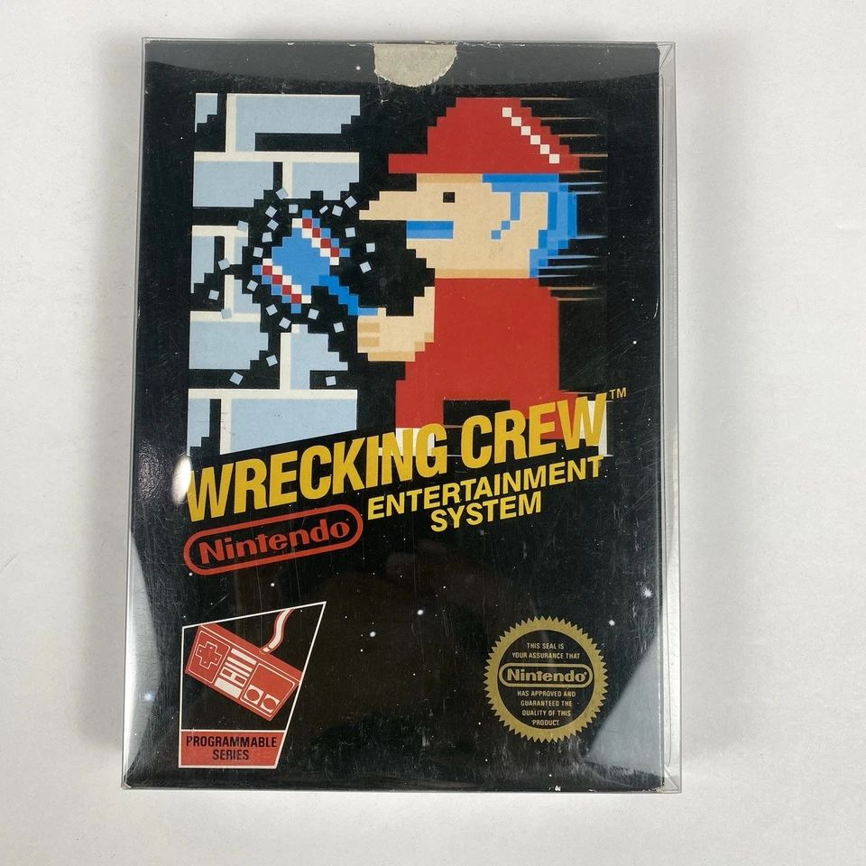 VTG NES Nintendo Wrecking Crew W/Box Case Protector Manual 5 Screw Fast Shipping - Image 2 of 4