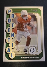 2024 Score - Protential Adonai Mitchell #25 (RC) Jets