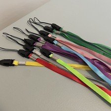 Colorful Breakaway Lanyards ID Security Info Badge Lot Of 10