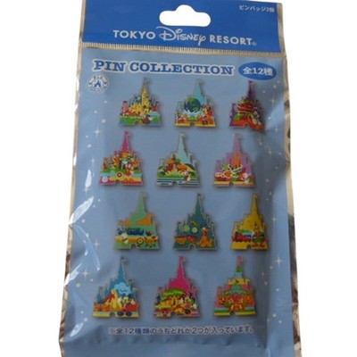 Disney Trading Pin 183612 Japan Unopened Pouch Tokyo Attractions