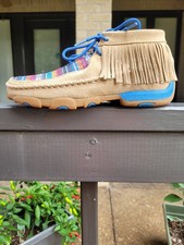 Twisted X Boots Casual fringe Moccasins Southwest Design YDM0031 Women s 5.5