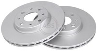 2X Bremsscheibe Vorne ABS 16046 FÜR Alfa Romeo FÜR Fiat Lancia Scheibenbremse