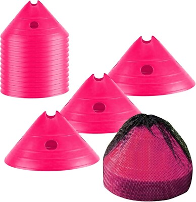 ND Sports Jumbo Mega Kegel, 20er Set - Ideal für Agility, Fußballtraining