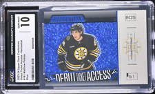2023-24 Matthew Poitras Credentials Debut Ticket Access Blue /49 Rookie CGC 10