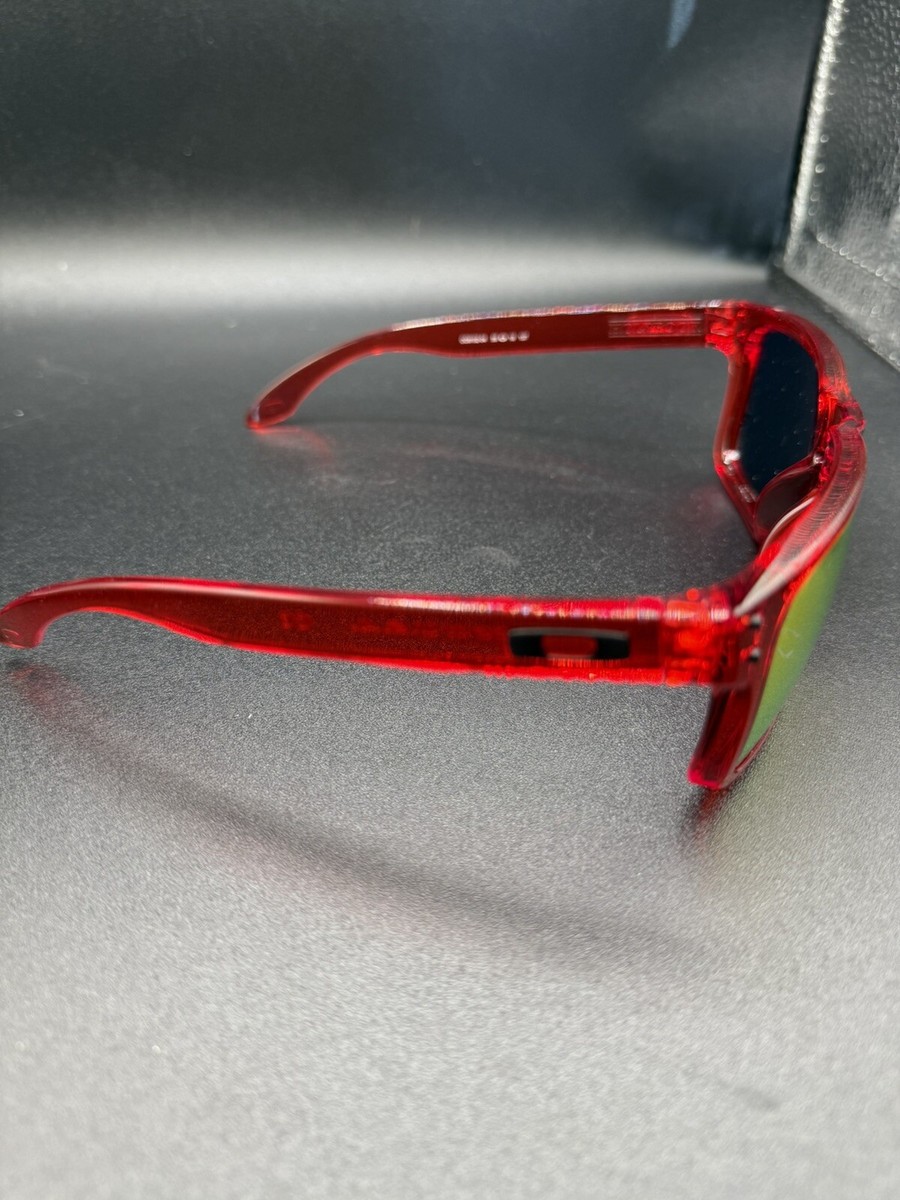 Oakley Shaun White Holbrook Crystal Red Ruby Iridium Lenses OO9102