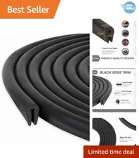 25 Feet Heavy-Duty Black EPDM Edge Trim Seal – Versatile Protection for All