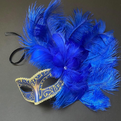Maskerade Feder Maske Show Girl Karneval Karneval Kostüm Cosplay Verkleiden - Bild 34 von 47