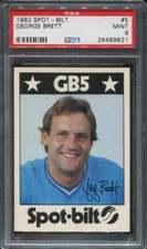 PSA 9 MINT 1982 SPOT-BILT GEORGE BRETT #5 ROYALS 89821 HOF B177