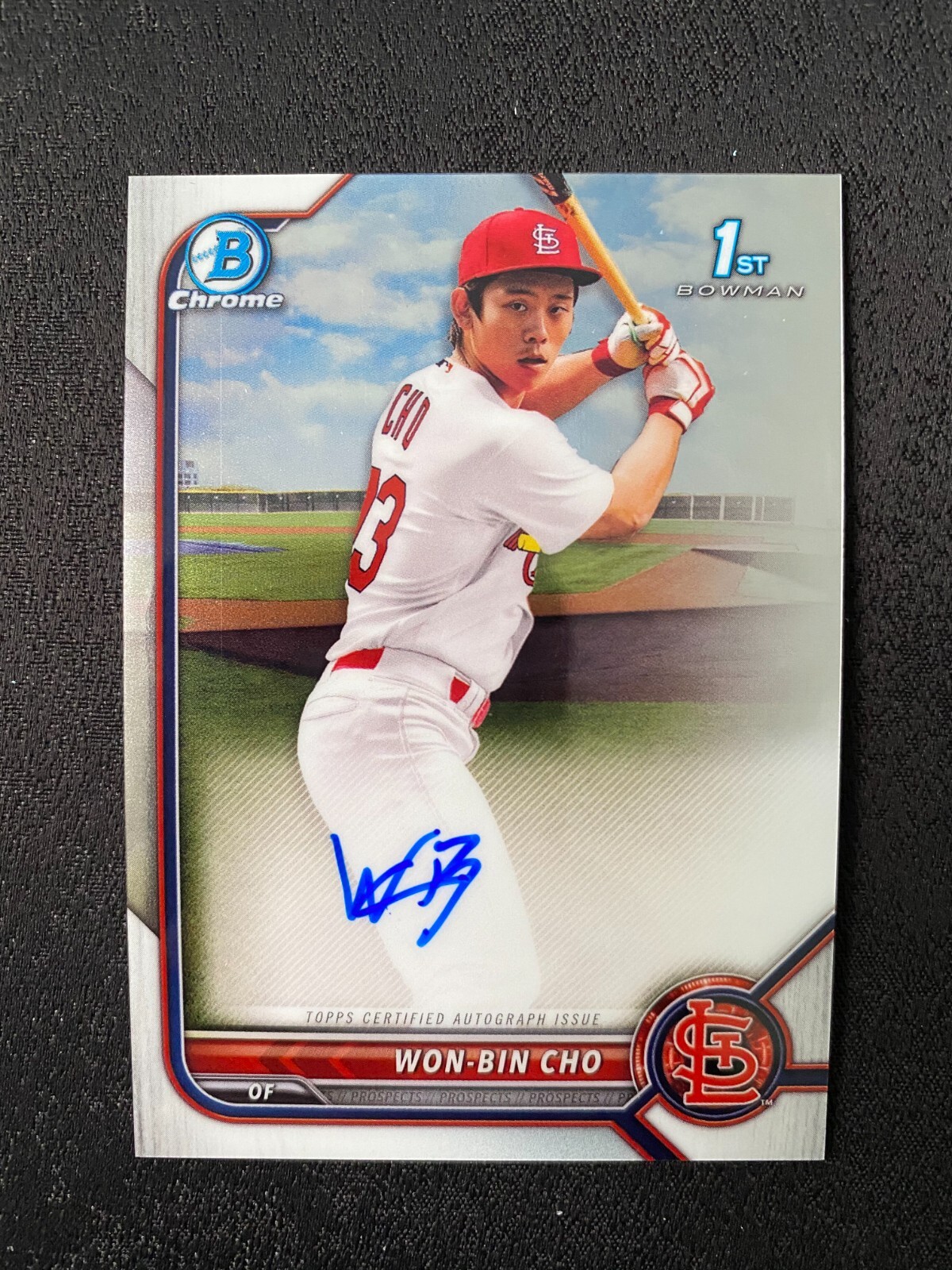 WON-BIN CHO 2022 BOWMAN CHROME 1ST AUTOGRAPH #CPA-WC AUTO