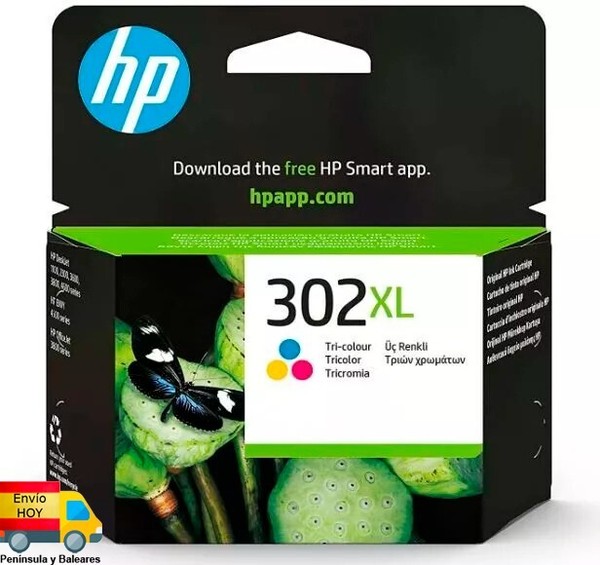 HP 302 XL 302XL COLOR CARTUCHO TINTA ORIGINAL 4520 4525 3630 3636 3830 3636 3639