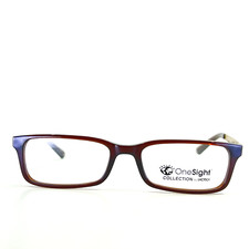 OneSight Collection G2 2006 3020 Eyeglasses Brown Rectangular Frame 50-16 130 mm
