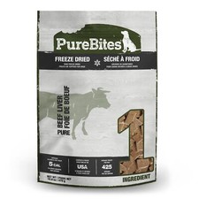 PureBites Freeze Dried Beef Liver Dog Treats 100 Natural High Protein 1.04lb