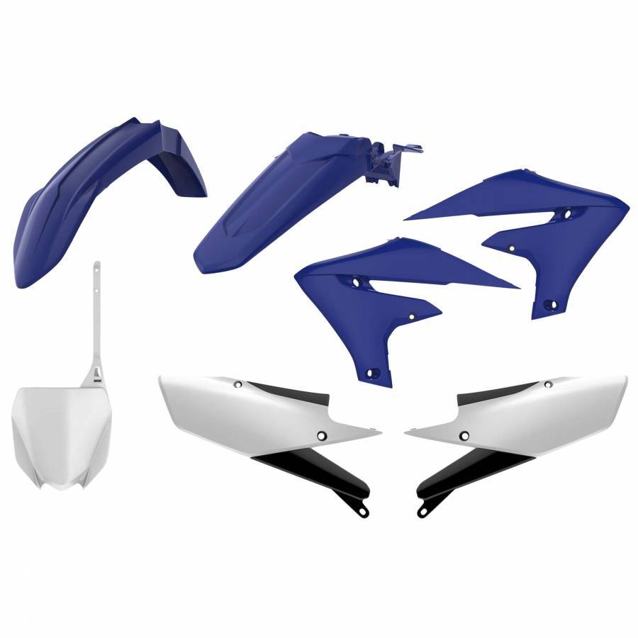 Plastiques Yamaha YZ F bleu pour entraînement motocross et compétition le week-end