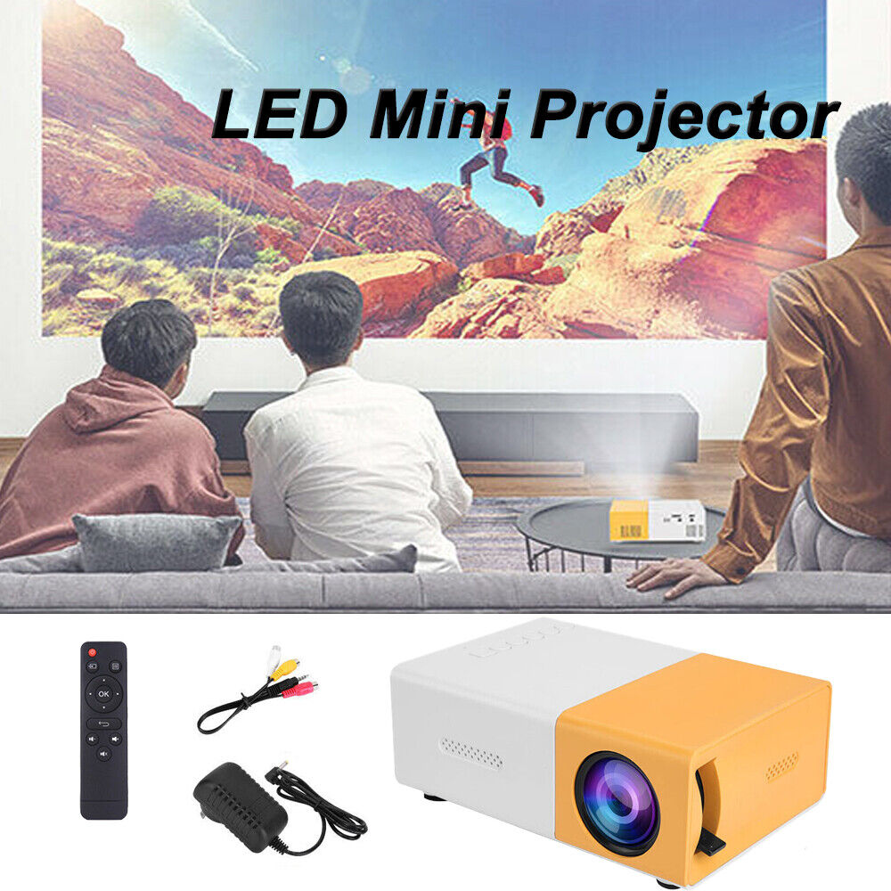 Mini Projector LED 1080P Home Cinema Portable Pocket Projector Party Theater AU