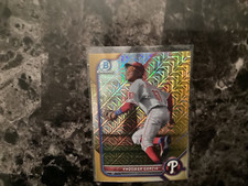 2022 Bowman Chrome Baseball  Mega Yhoswar Garcia Gold Mojo  Refractor #23/50