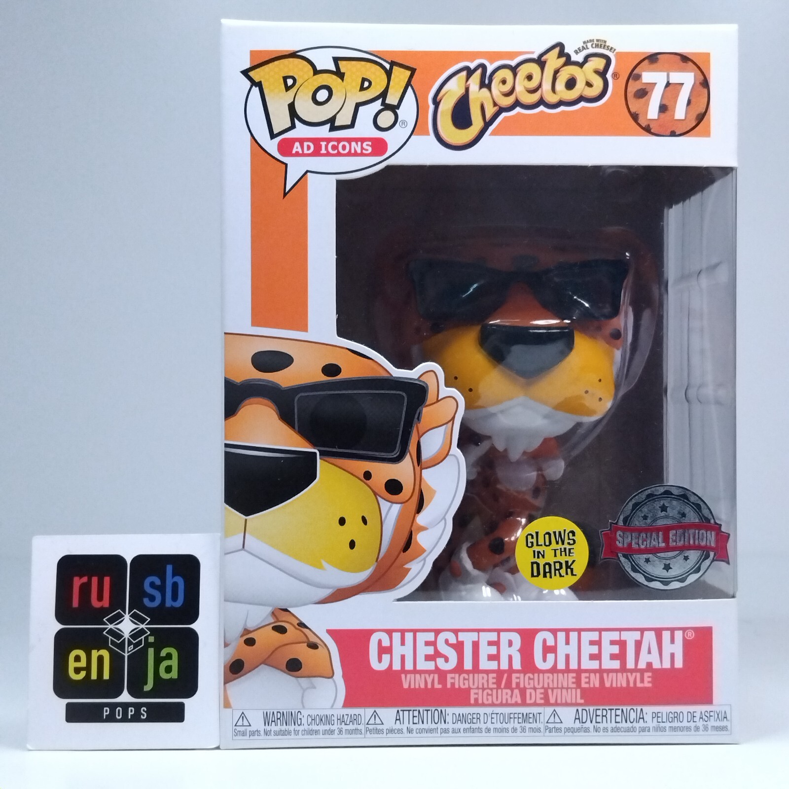 Funko Pop! Iconos Publicitarios Cheetos Chester Cheetah Brilla Edición Especial #77