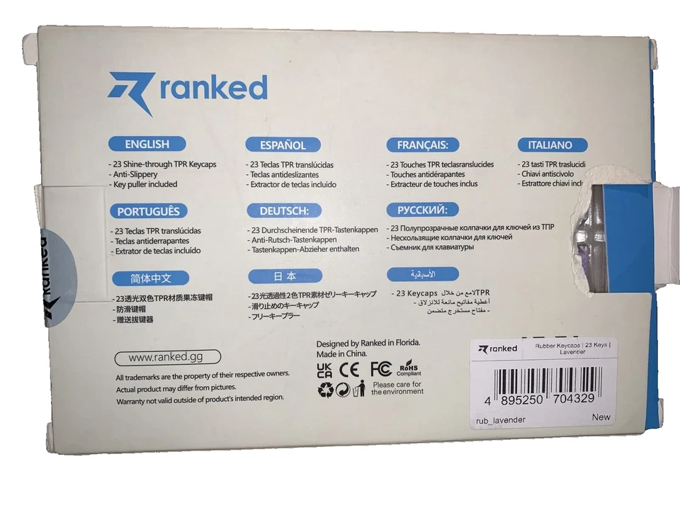 Juego de teclas translúcidas de goma - Doble disparo - Perfil OEM - 23 teclas - Agarre Foto 2 de 3