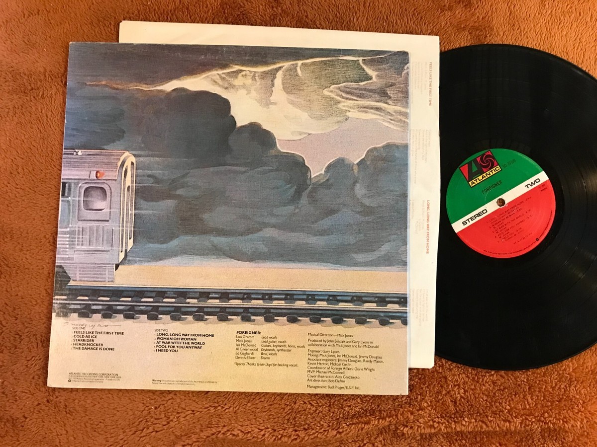 foreigner lp 1977 atlantic album original vinyl classic rock