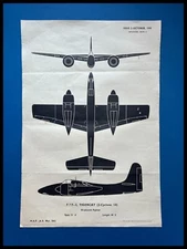 F7 F-3 TIGERCAT WWII Era RAF Aircraft Recognition Poster