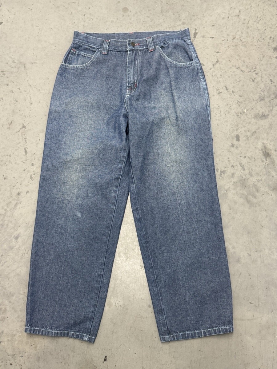 Vintage 90s Y2K Skate Baggy Wide Leg Guess Denim Jeans Hip