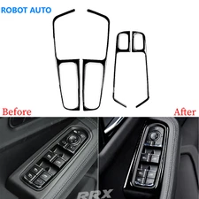 For Porsche Macan 2014-21 Glossy Piano Black Window Lift Switch Panel Trim Cover
