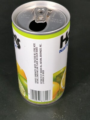 Vintage HANSEN'S Lemon-Lime - 12oz Crimped Steel Soda Can - La