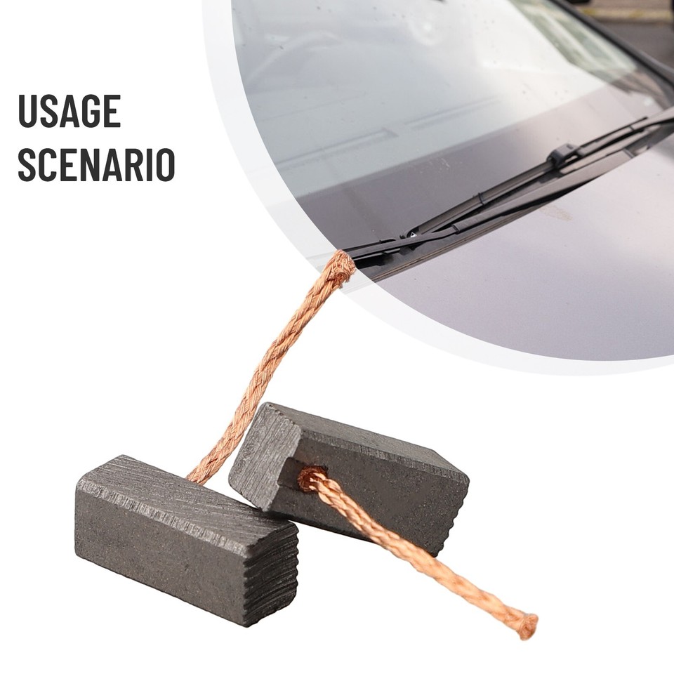 High Quality Carbon Brush 2pcs Mechanical Strength Reversing Properties