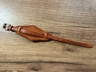 10mm leather WW1 WW2 fixed lugs military army trench watch bund strap band brown