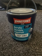 Johnstone’s Acrylic Durable Eggshell Paint (White, 2.5L)