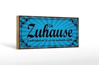 Holzschild Spruch 27X10 Cm Zuhause Ist Wundervolles GefüHl Schild Wooden Sign