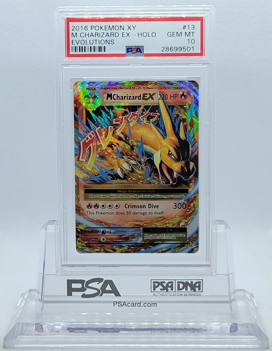 POKEMON EVOLUTIONS M/MEGA CHARIZARD EX #13 HOLO FOIL PSA 10 GEM