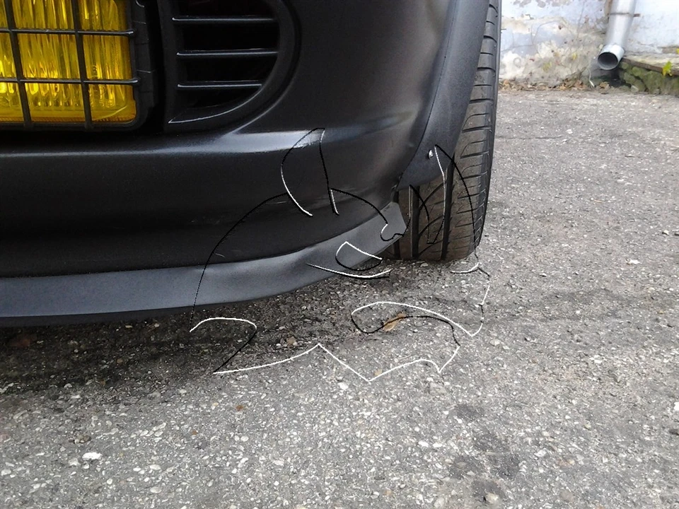 RhinoLip® Daihatsu: Charade Opti Altis Copen Ayla Sigra Labio de barbilla de goma flexible Foto 3 de 4