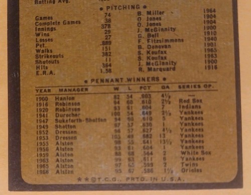 1973 TOPPS #91 LOS ANGELES DODGERS TEAM CARD ALSTON HOF SUTTON NM/MT 05637 - Bild 6 von 6