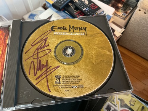 SIGNED Eddie Money Love and Money CD - 第 2/4 張圖片