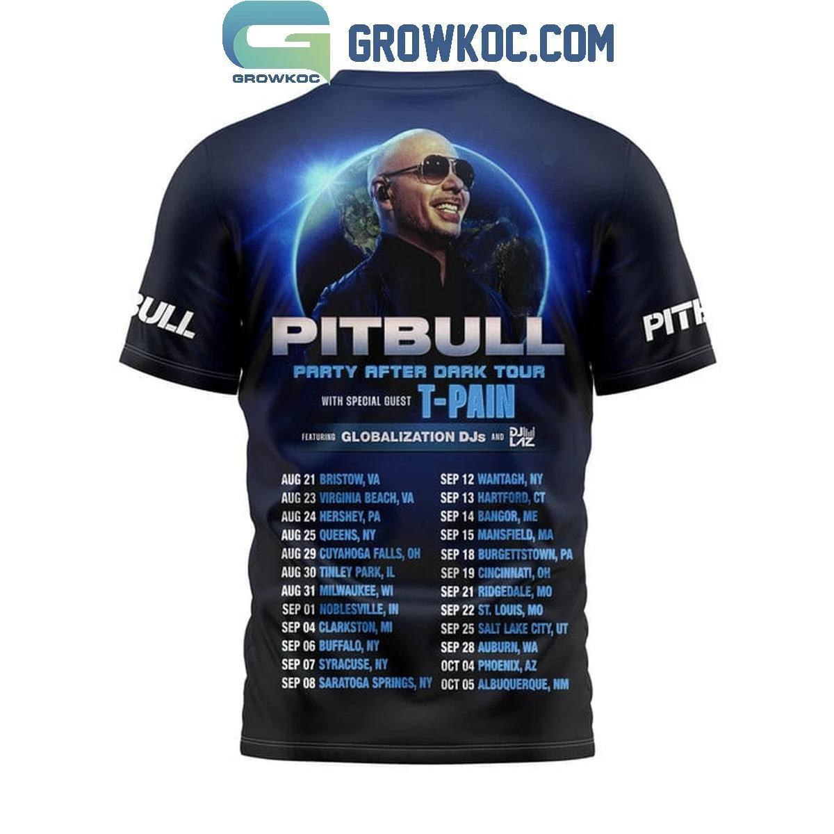Pitbull Party After Dark Tour 2024 T-Shirt