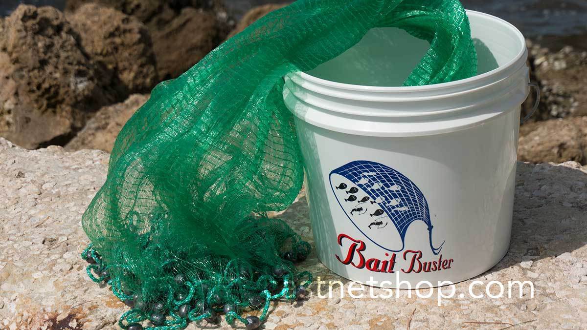 Bait Buster 8 ft. Radius 1/4 Sq. Mesh Minnow Cast Net CBT-BBM8 by