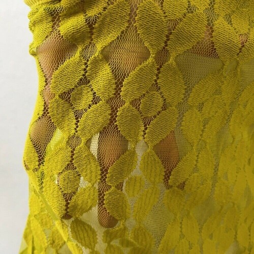 Eyelash Couture Pea Green See Thru Netted Tank, Large - Picture 9 of 11