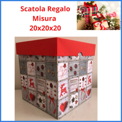 Geschenkbox Weihnachtspaket Karton für Weihnachtsgeschenke Deko