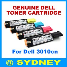 Genuine DELL Toner Cartridge Set for Dell 3010cn JH565 WH006 TH204 XH005