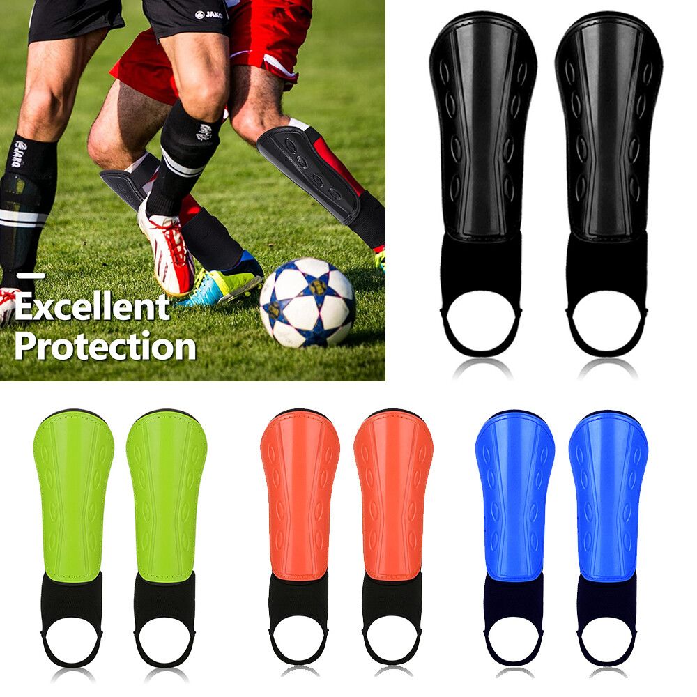 Schienbeinschoner Fußball Shin Guards Ausrüstung mit Knöchel Ärmeln Schutz DE