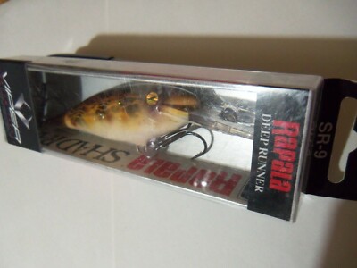 1 Rapala Deep Shad Rap Lure SR9 VIPER Custom Glowby GLOW NIP