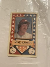 1981 Perma-Graphics Baseball ALL STAR Credit Card MIKE SCHMIDT NM-MT!
